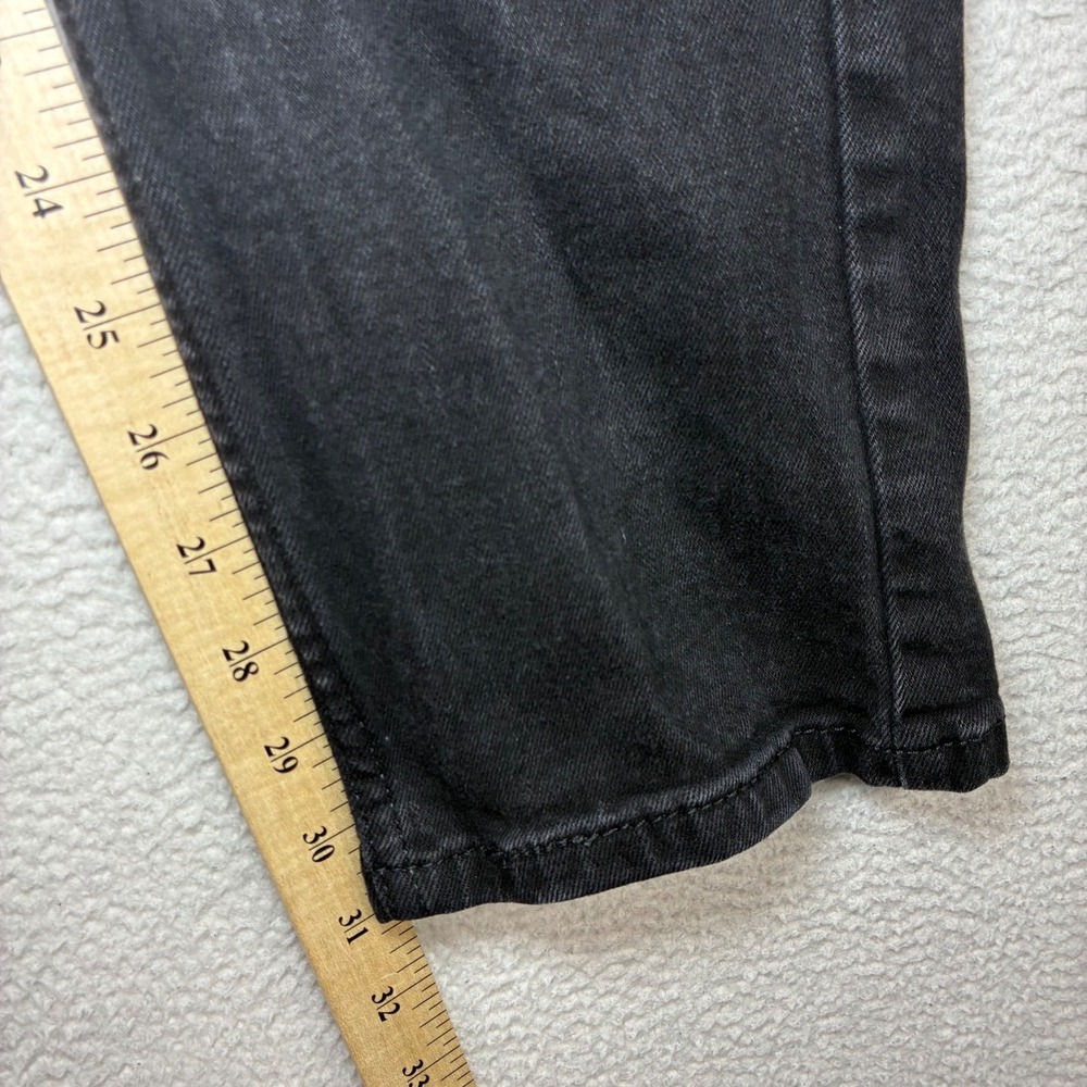 Levis 502 Taper Jeans Men 34x31 Black Stretch Denim Casual Minimalist Streetwear - Picture 5 of 7